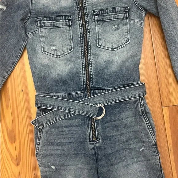 Kut from the Kloth Blue Denim Overalls - Picture 5 of 9